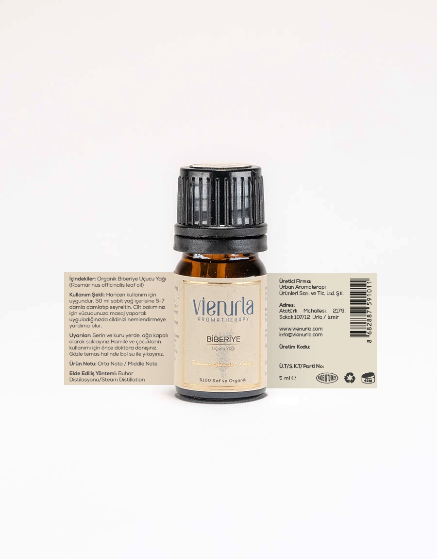 Organik Biberiye Uçucu Yağı